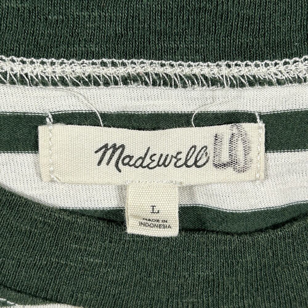 Madewell Casual Basic Striped Pocket Tee Long Sle… - image 4